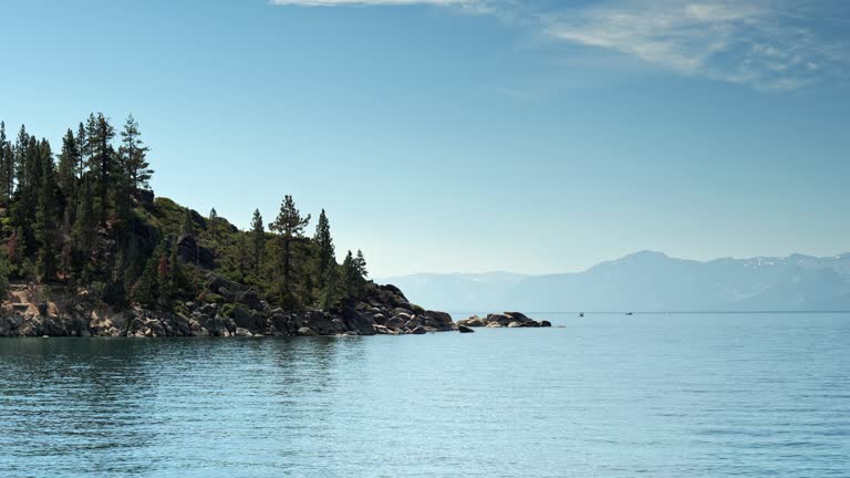 Lake Tahoe Nevada scenic nature view from the shore