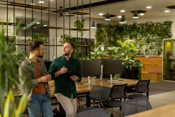 istock Collaborative Discussion in a Modern Office With Exposed Brick Walls 2061879854