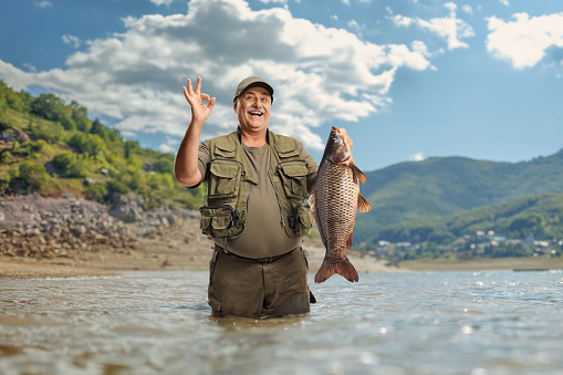 Grandfather and grandson on a fishing adventure