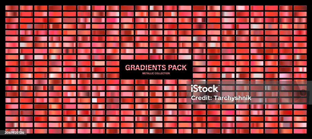 Ruby Color Gradient Red Ruby Glossy Gradient Metal Foil Texture Color Swatch Set Collection ...