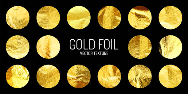 istock Gold foil, shiny handmade circles. Golden glittering texture, pattern. Luxury shining hand drawn background. Wedding, greeting card decoration elements. Modern minimalist art. Vector illustration 2061962805