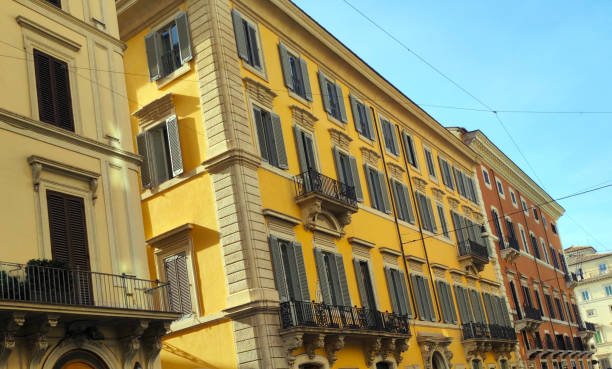 istock Italian Vibrant Colored Architecture, Via del Corso, Rome 2062281642