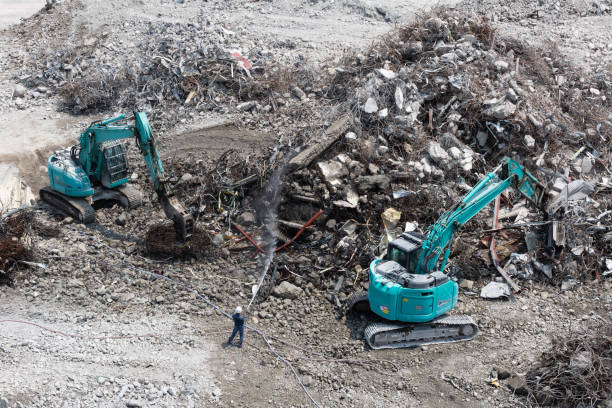 istock Building demolition work site with power shovel 2062287444