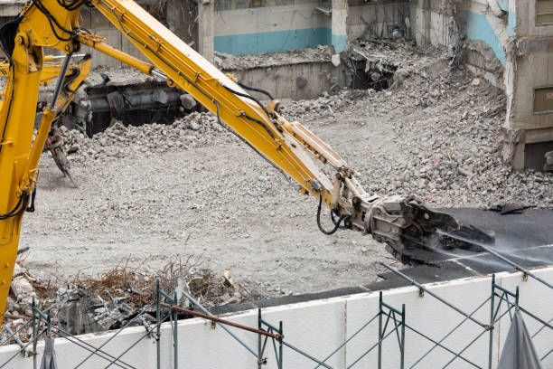 istock Building demolition work site with power shovel 2062305073