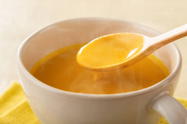 istock Pumpkin potage soup made with fresh ingredients 2062347390