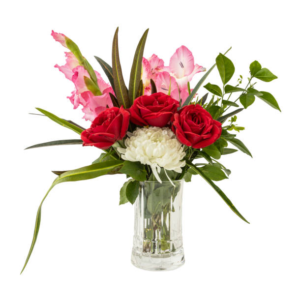 istock Bouquet of mixed flowers and leaves 2062437154