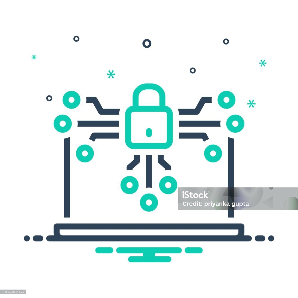 Encryption Cyber Security Stock Illustration - Download Image Now ...