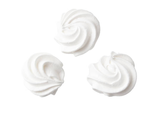 istock Closeup of white creamy marshmallow isolated on white background 2062460110