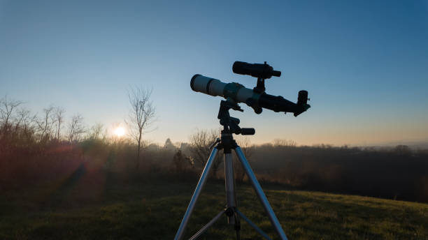 istock Astronomical telescope for observing planets, Moon, Sun, stars, comets and other celestial objects. 2062472908