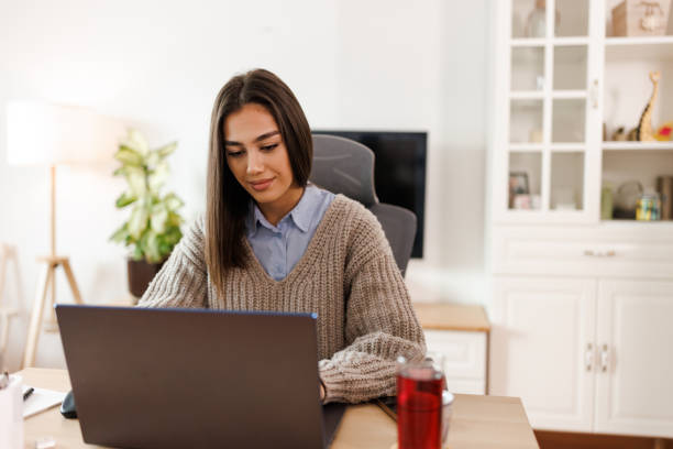 istock Woman working from home office 2062488710