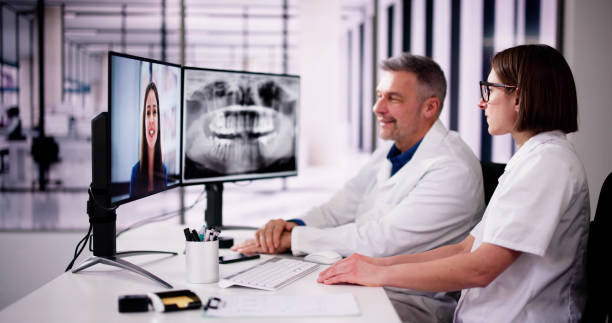 istock Doctor In Video Conference Call Talking 2062497200