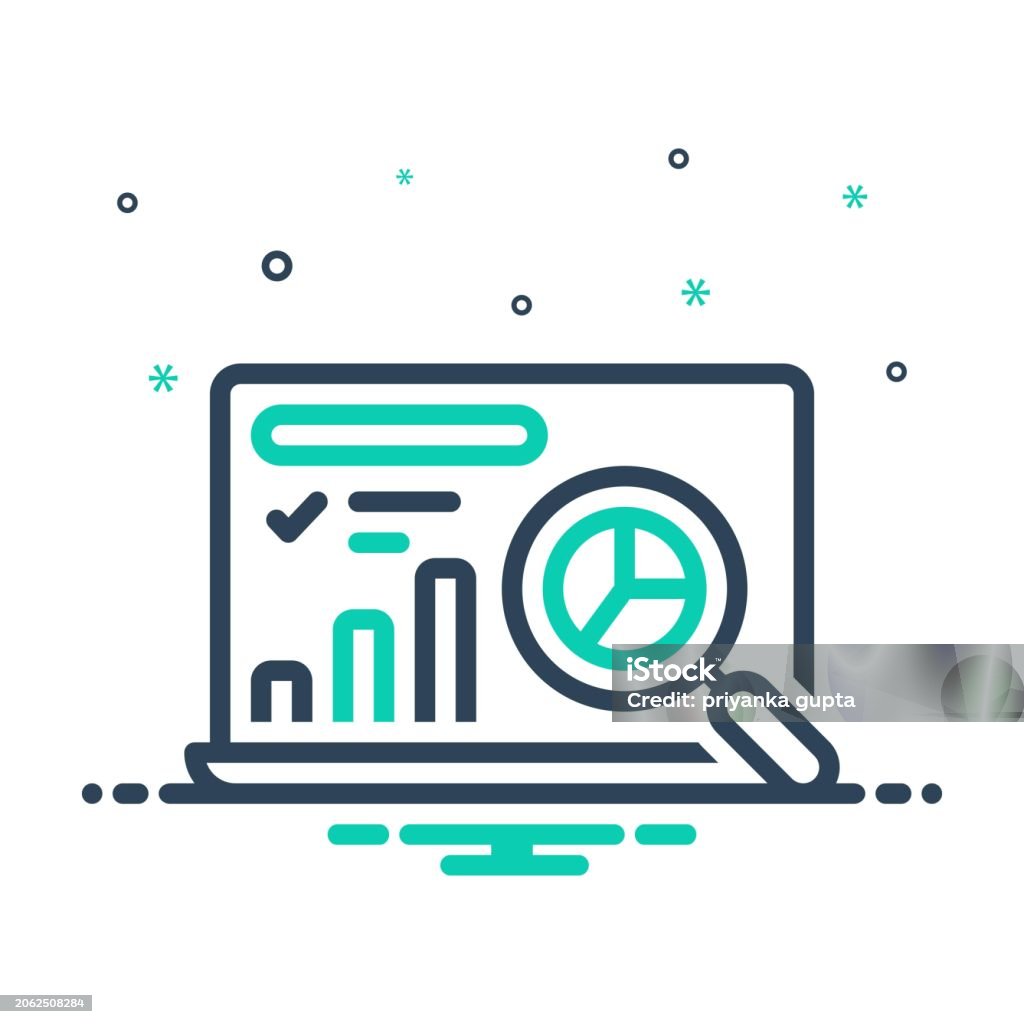 Data Analysis Iconic Data Analysis Stock Illustration - Download Image Now - Analyzing ...