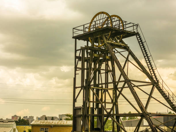 Mining Shaft in Johannesburg stock photo