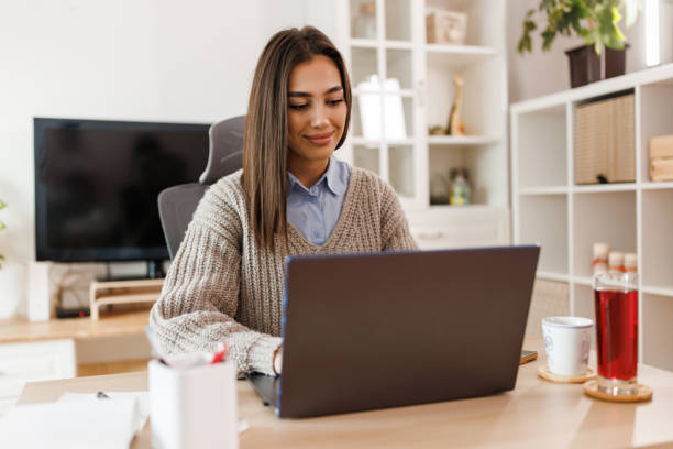istock Woman working from home office 2062511450