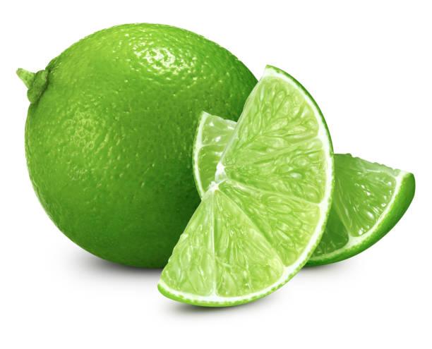 istock Organic lime isolated on white background 2062518485