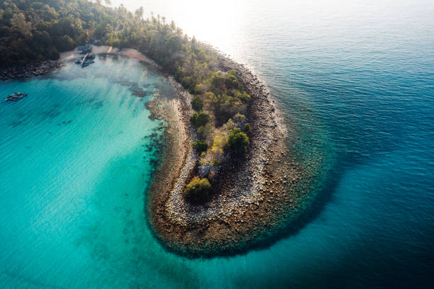 istock Island and blue water in tropical summer 2062534514