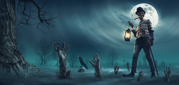 istock Creepy monster walking at night 2062546771