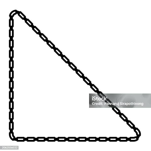 Right Triangle Shape Chain Frame Chain Round Frame Chain Let Design ...