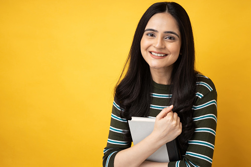 Portrait of female college student