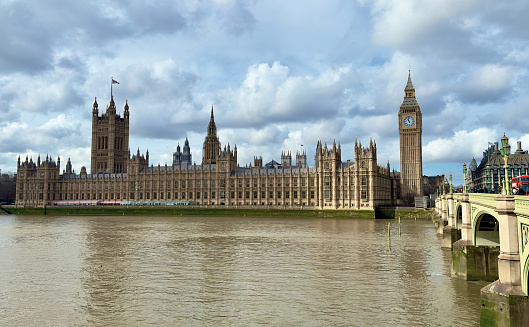 London, UK - March 4, 2024: The Houses of Parliament in Westminster, London, UK.