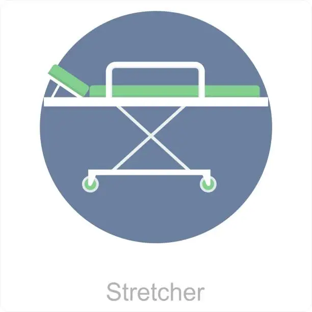 Vector illustration of Stretcher