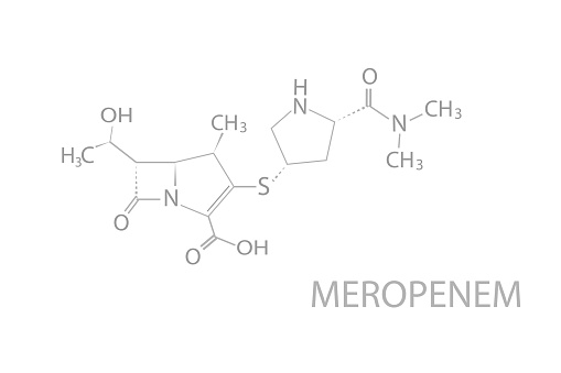 Meropenem Formula Meropenem Molecular Skeletal Chemical Formula Stock Illustration ...