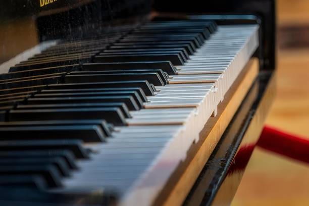 istock Closeup shot of a piano keyboard. 2062731484