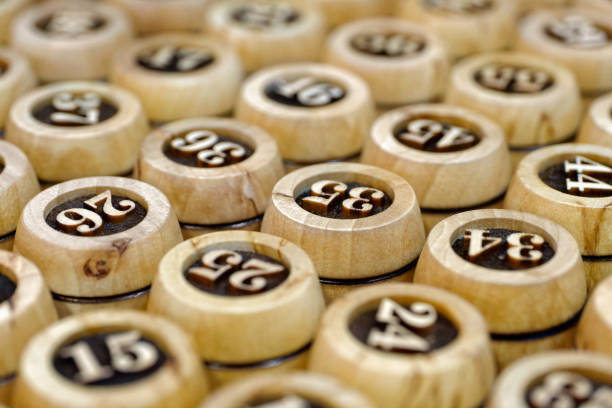 istock Wooden lotto barrels with numbers 2062757736