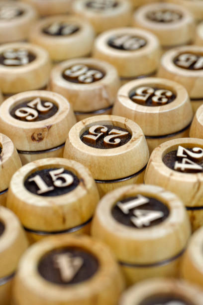 istock Wooden lotto barrels with numbers 2062763006