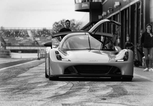 misano, Italy – October 28, 2023: A Race car parked on a road