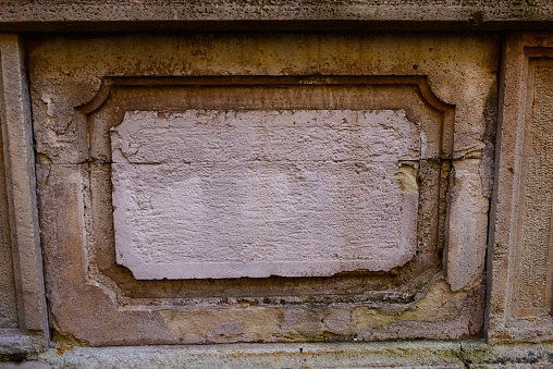 wall pattern of the old building