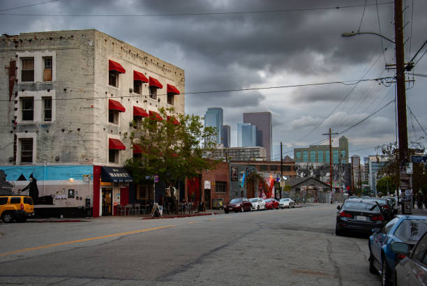 Los Angeles, United States – May 05, 2013: A mural on a building at Art district of Los Angeles