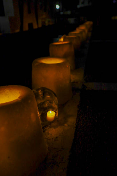 istock Ice and snow lanterns in the snow. 2062880597