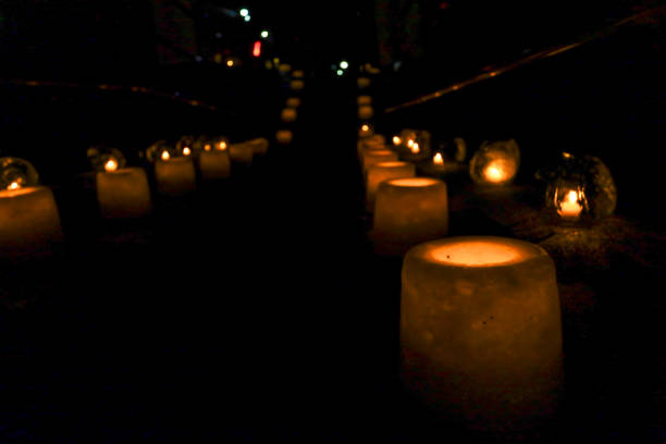 istock Ice and snow lanterns in the snow. 2062888271