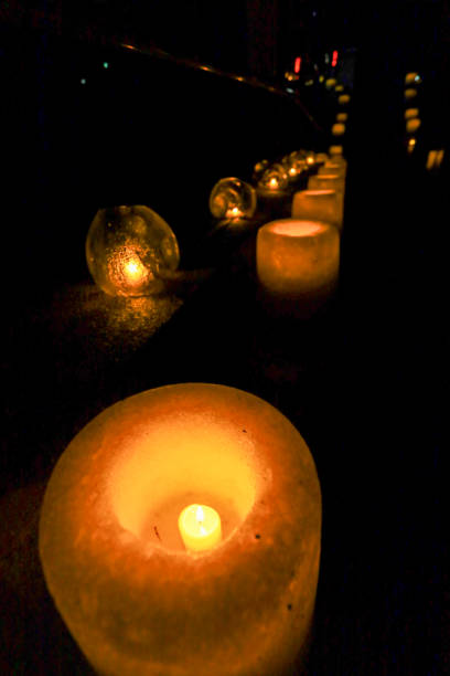istock Ice and snow lanterns in the snow. 2062888546