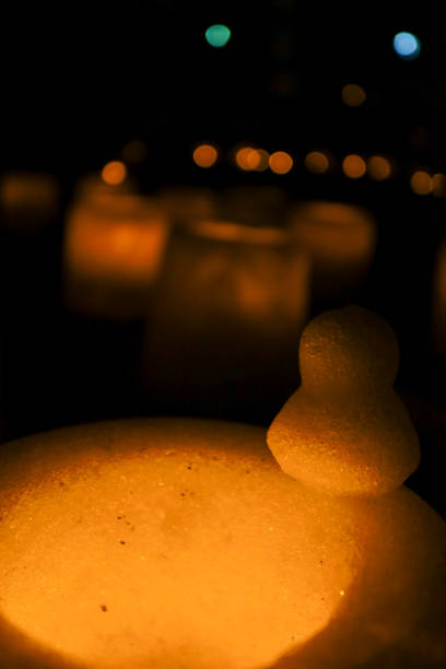 istock Ice and snow lanterns in the snow. 2062889384