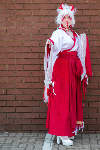 istock Female cosplayer in a cat priestess outfit at Comic Con 2062917246