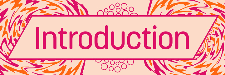 Introduction Pink Orange Liquid Circular Both Sides Horizontal Text ...