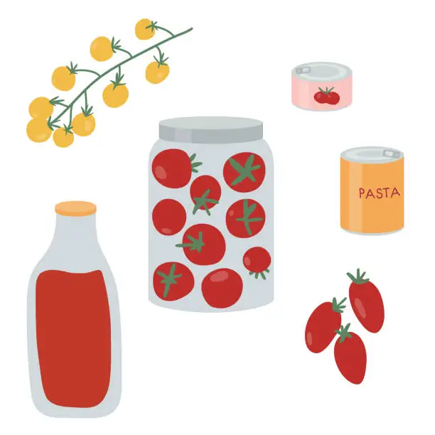 Vector illustration of Grocery. Vector illustration on a transparent background