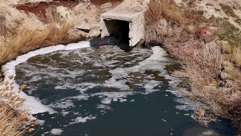 Discharge of polluted wastewater