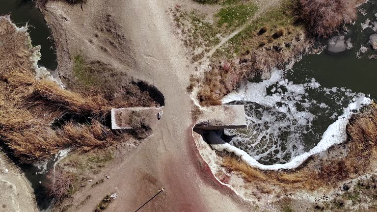 Discharge of polluted wastewater