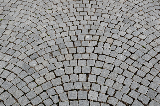 A Ground area with grey cobblestone, Germany