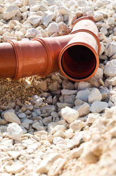 istock Wastewater system at a construction site of a detached house in Germany 2062934704