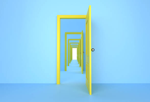 Door And Opportunity Concept. Business And Ideas.