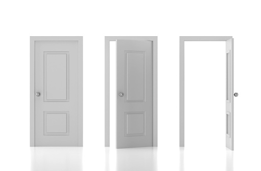 Door And Opportunity Concept. Business And Ideas.