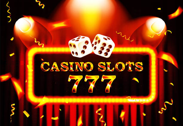 istock 777 casino slots word on banner with red curtains 2062980149