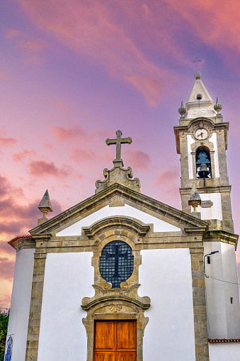 Medieval Church of Santa Marinha in Vila Nova de Gaia, Portugal.