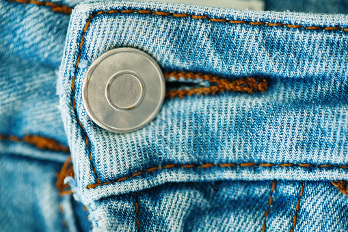 Close-up of a jeans button