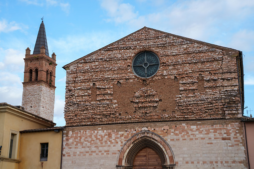 Foligno, Italy - July 26, 2023: San Domenico church in Foligno, Perugia province, Umbria, Italy