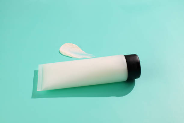 istock Cosmetic cream tube mockup and lotion smash 2063096820